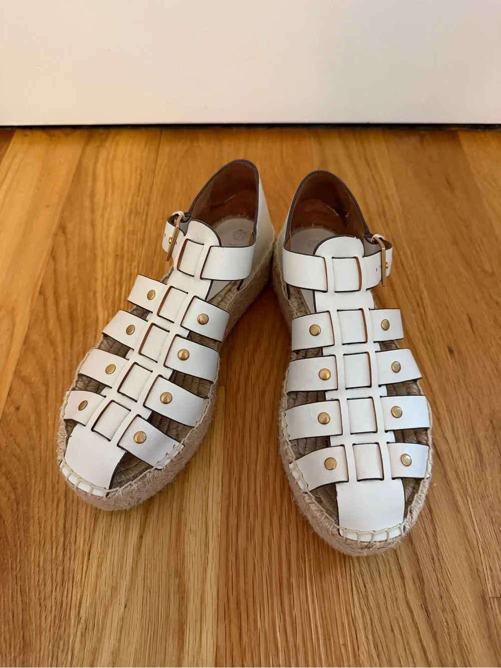 Tory Burch Women’s Cream Espadrille Fisherman Sandals